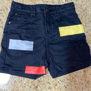 Stella McCartney black denim shorts